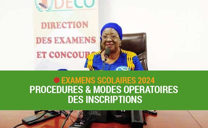 Procédures et modes opératoires des examens scolaires 2024