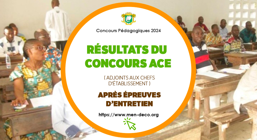Résultats ACE 2024 après Epreuves d’entretien