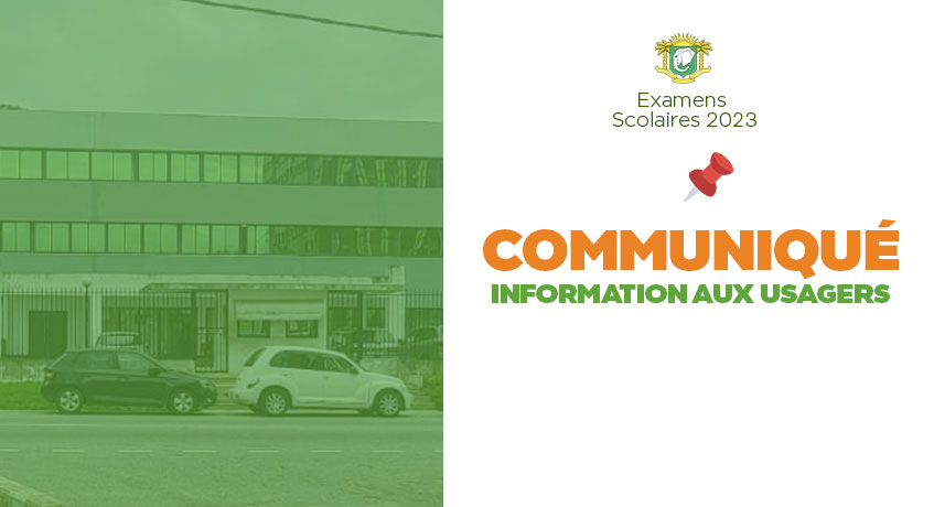 INFORMATION AUX USAGERS
