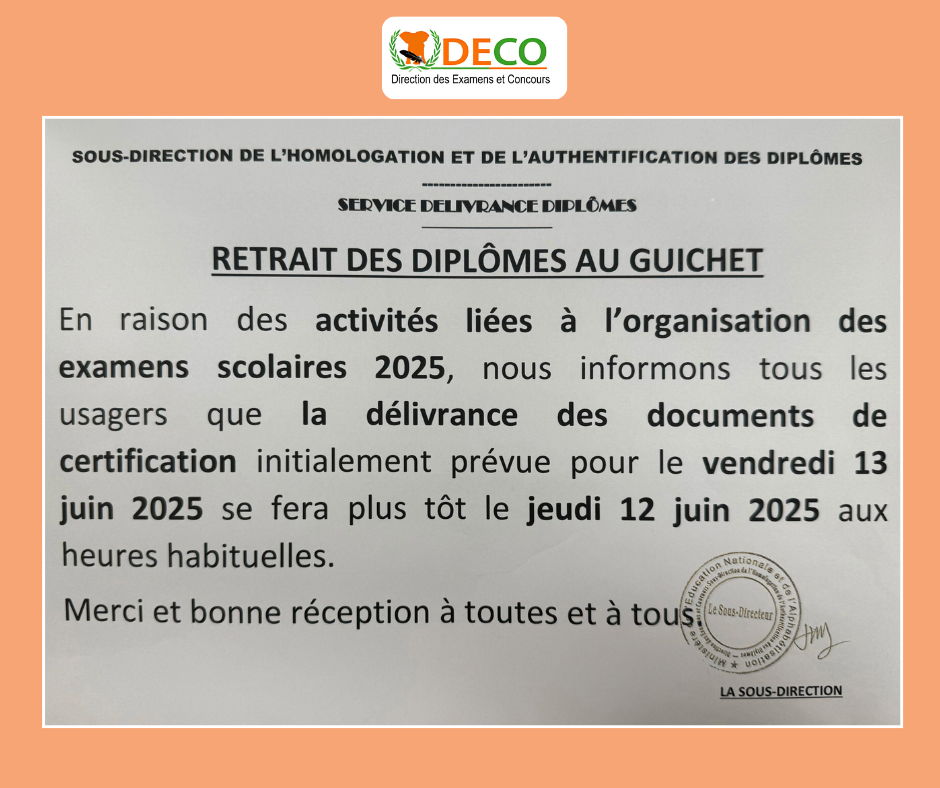NOTE D'INFORMATION
