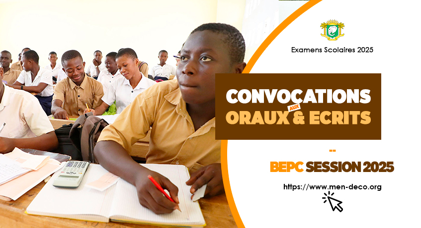 BEPC Session 2025 :: Impression des Convocations aux oraux et écrits
