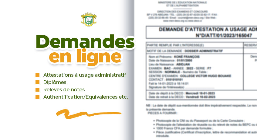 Réouverture des demandes en ligne
