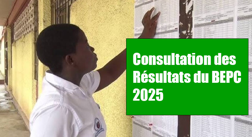 Consultation des résultats du BEPC Session 2025