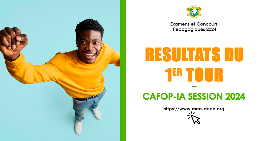 Résultats du premier tour du CAFOP-IA Session 2024