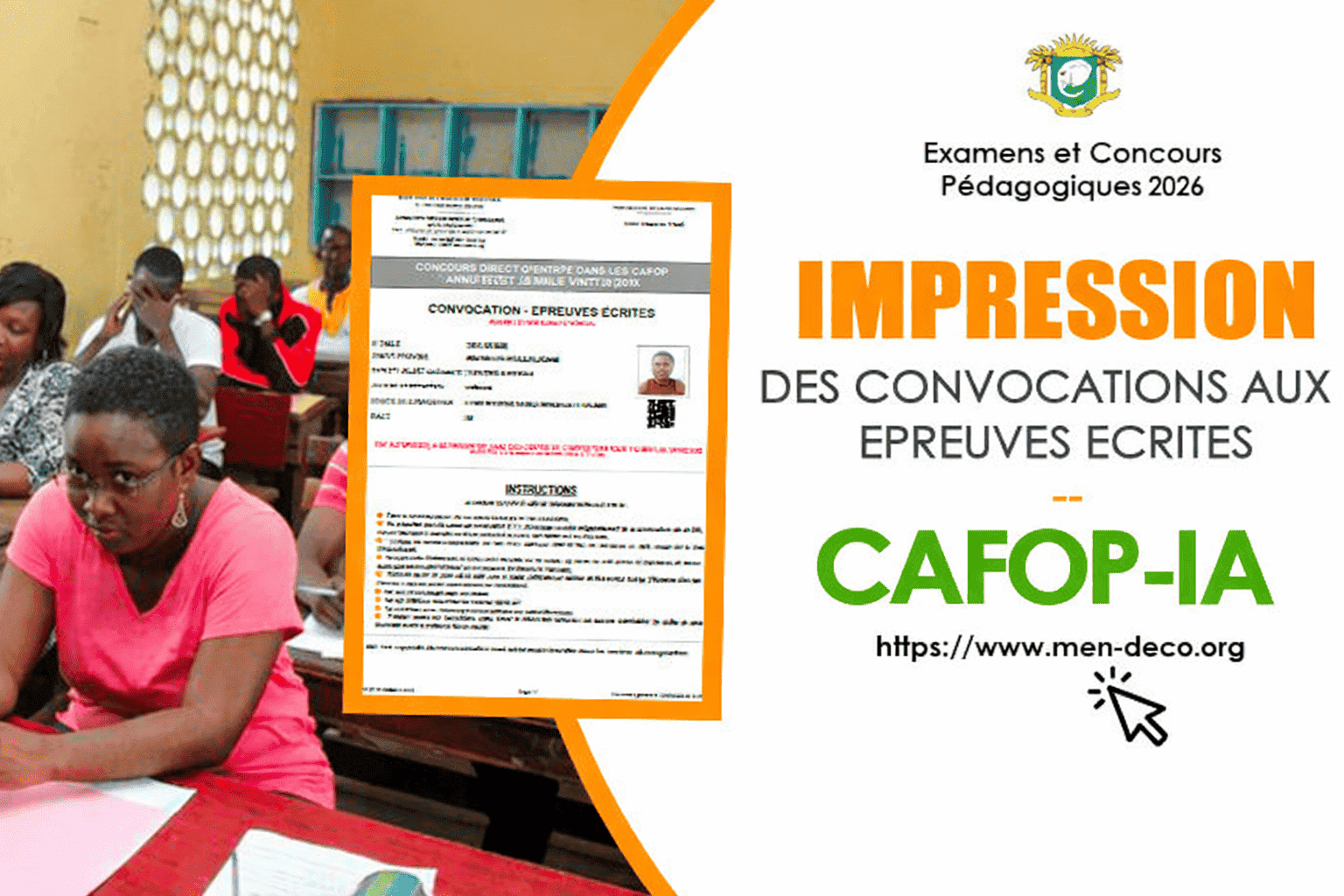 CONVOCATIONS CAFOP 2026