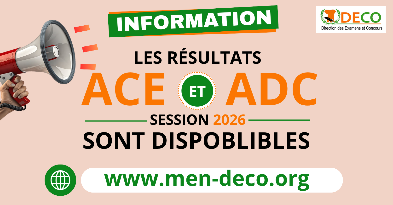RESULTATS SECOND TOUR ACE & ADC